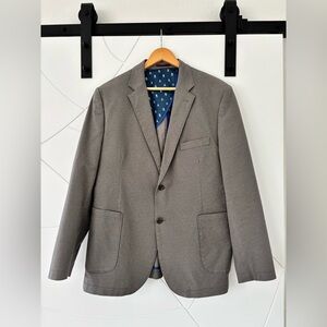 Johnston & Murphy Men's Taupe 2 Button Blazer Sz Lg